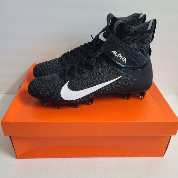 Nike Alpha Menace Elite 2 Football Cleats AO3374-001 Size 11 Black